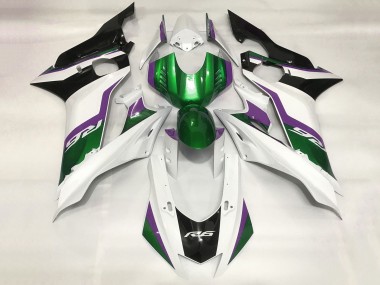 Preisgünstige Yamaha YZF R6 Motorrad Verkleidung 2017-2023 - Weiss Grun Lila Schwarz