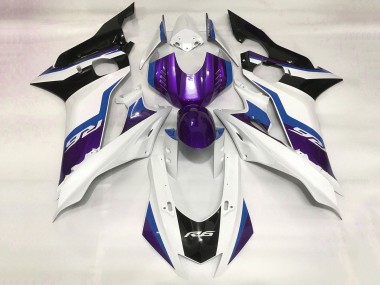 Preisgünstige Yamaha YZF R6 Motorrad Verkleidung 2017-2023 - Weiss Blau Lila Schwarz