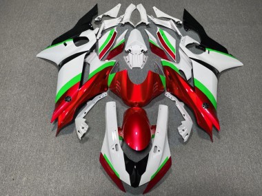 Preisgünstige Yamaha YZF R6 Motorrad Verkleidung 2017-2023 - Weiss Neon Grun Rot Schwarz