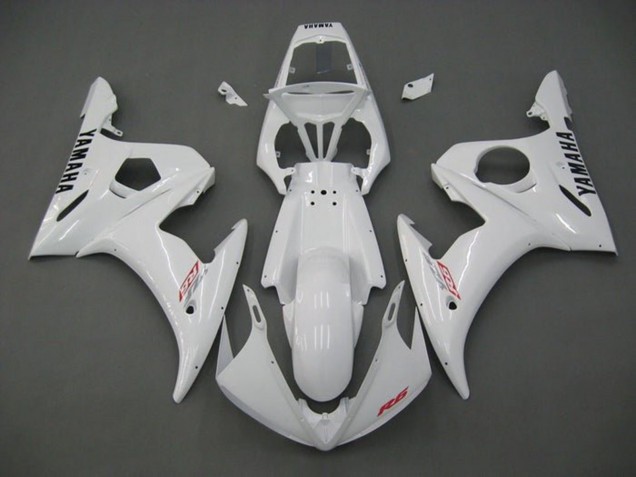 Preisgünstige Yamaha YZF R6 Motorrad Verkleidung 2005 - Weiss Rot Schwarz