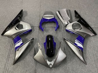 Preisgünstige Yamaha YZF R6 Motorrad Verkleidung 2005 - Silber Blau Schwarz Weiss