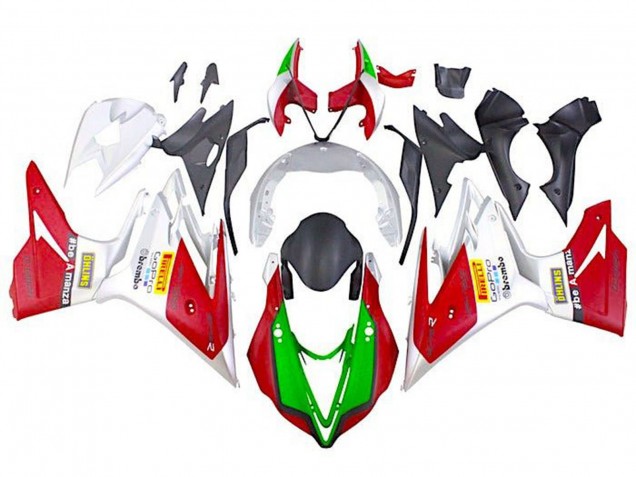 Preisgünstige Triumph Daytona 675 Triple Motorrad Verkleidung 2013-2016 - Weiss Rot Grun