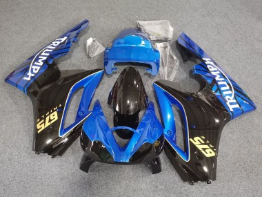 Preisgünstige Triumph Daytona 675 Triple Motorrad Verkleidung 2006-2008 - Blau Glanzendes Schwarz Rennen