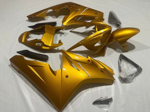 Preisgünstige Triumph Daytona 675 Triple Motorrad Verkleidung 2006-2008 - Metallisch Gold