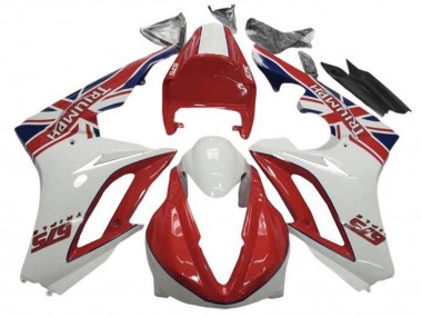 Preisgünstige Triumph Daytona 675 Triple Motorrad Verkleidung 2009-2012 - Weiss Rot