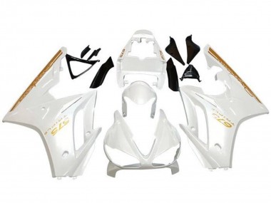 Preisgünstige Triumph Daytona 675 Triple Motorrad Verkleidung 2009-2012 - Weiss Gold