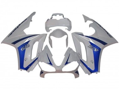 Preisgünstige Triumph Daytona 675 Triple Motorrad Verkleidung 2009-2012 - Weiss Blau