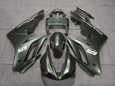 Preisgünstige Triumph Daytona 675 Triple Motorrad Verkleidung 2009-2012 - Matt Grun Weiss