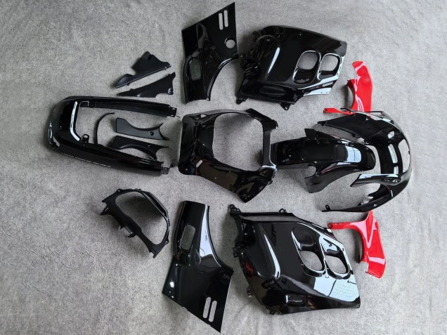 Preisgünstige Honda CBR1000F Hurricane Motorrad Verkleidung 1987-1988 - Glanzendes Schwarz Rot