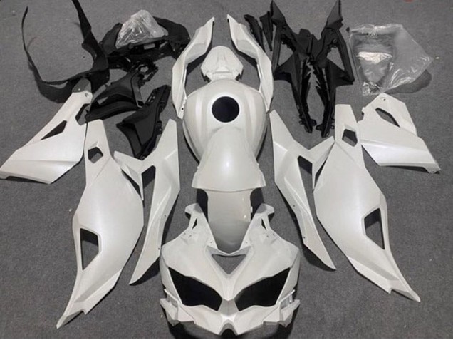 Preisgünstige Kawasaki ZX4R ZX-4RR Motorrad Verkleidung 2019-2025 - Perl Weiss