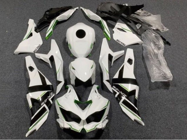 Preisgünstige Kawasaki ZX4R ZX-4RR Motorrad Verkleidung 2019-2025 - Weiss Schwarz Grun