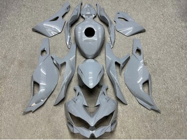 Preisgünstige Kawasaki ZX4R ZX-4RR Motorrad Verkleidung 2019-2025 - Glanzendes Nardo Grau