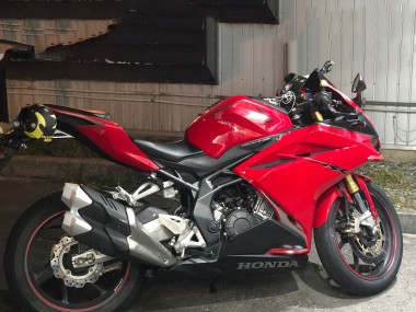 Preisgünstige Honda CBR250RR Motorrad Verkleidung 2017-2022 - Rot Matt Schwarz
