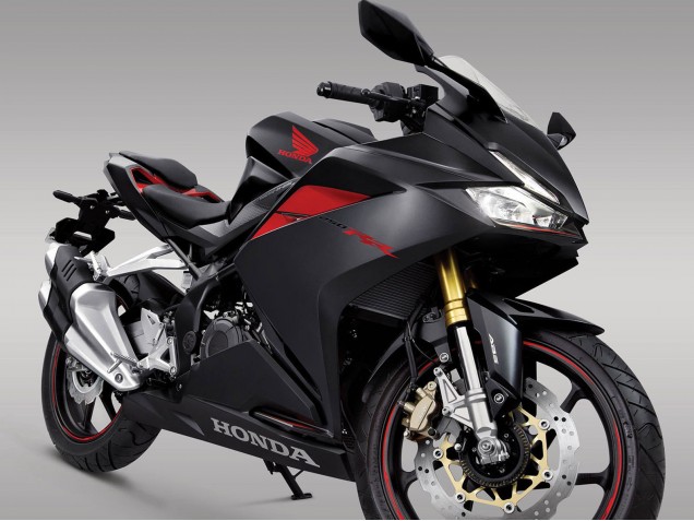Preisgünstige Honda CBR250RR Motorrad Verkleidung 2017-2022 - Matt Schwarz Rot
