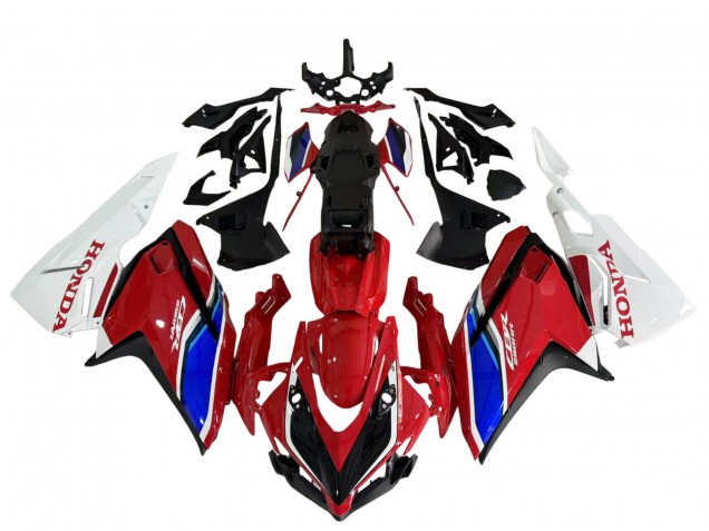Preisgünstige Honda CBR250RR Motorrad Verkleidung 2017-2022 - Rot Blau Weiss
