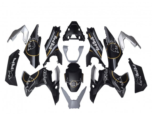Preisgünstige Honda ADV160 Motorrad Verkleidung 2022-2024 - Matt Schwarz Gold Red Bull