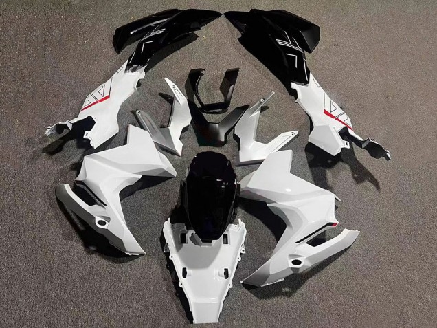 Preisgünstige Honda ADV160 Motorrad Verkleidung 2022-2024 - Weiss Glanzendes Schwarz