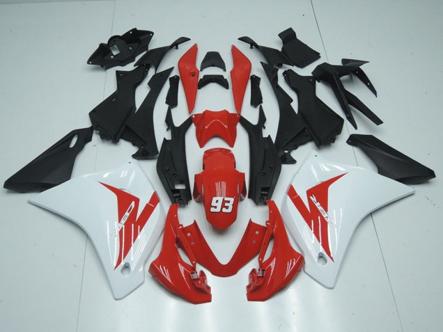 Preisgünstige Honda CBR125R Motorrad Verkleidung 2011-2016 - Weiss Rot Matt Schwarz 93