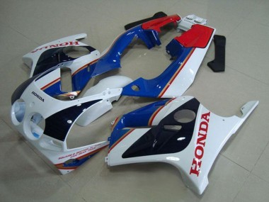 Preisgünstige Honda CBR250RR MC19 Motorrad Verkleidung 1988-1989 - Weiss Rot Blau Glanzendes Schwarz