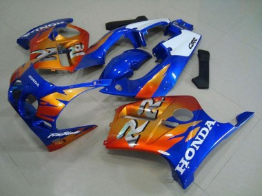 Preisgünstige Honda CBR250RR MC19 Motorrad Verkleidung 1988-1989 - Weiss Blau Orange