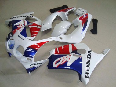 Preisgünstige Honda CBR250RR MC19 Motorrad Verkleidung 1988-1989 - Weiss Rot Blau