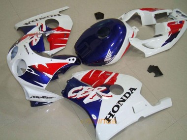 Preisgünstige Honda CBR250RR MC22 Motorrad Verkleidung 1990-1998 - Weiss Rot Blau