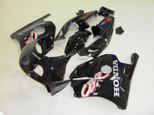 Preisgünstige Honda CBR250RR MC22 Motorrad Verkleidung 1990-1998 - Glanzendes Schwarz