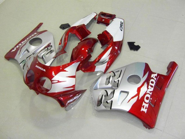 Preisgünstige Honda CBR250RR MC22 Motorrad Verkleidung 1990-1998 - Silber Rot