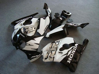 Preisgünstige Honda CBR250RR MC22 Motorrad Verkleidung 1990-1998 - Weiss Glanzendes Schwarz