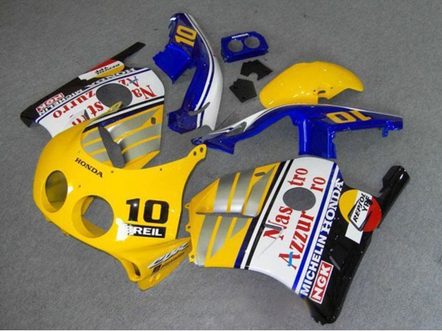 Preisgünstige Honda CBR250RR MC22 Motorrad Verkleidung 1990-1998 - Gelb Blau Silber Weiss Rot Nastro Azzurro Breil 10