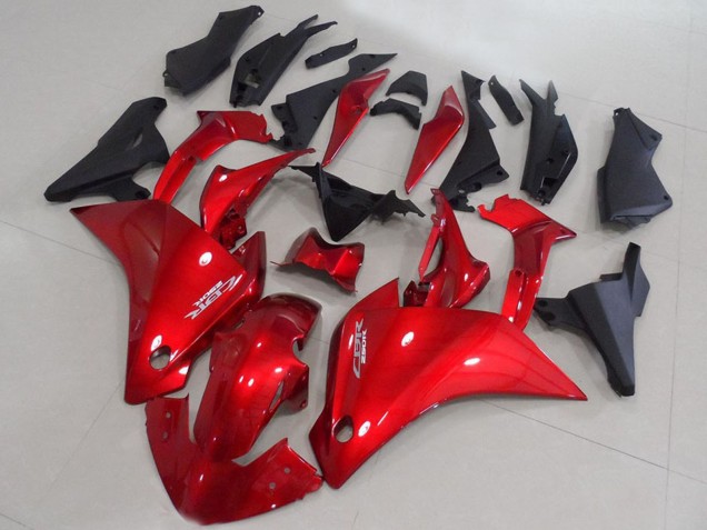 Preisgünstige Honda CBR250RR Motorrad Verkleidung 2011-2015 - Rot Matt Schwarz