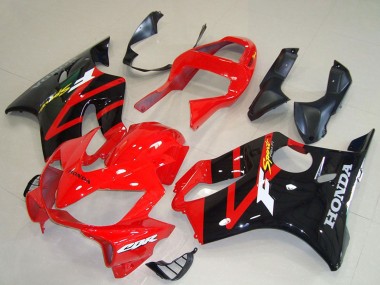 Preisgünstige Honda CBR600 F4i Motorrad Verkleidung 2001-2003 - Rot Glanzendes Schwarz