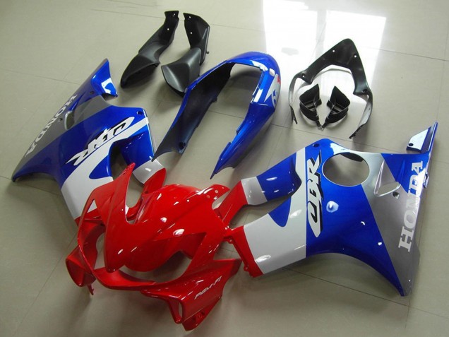 Preisgünstige Honda CBR600 F4i Motorrad Verkleidung 2004-2007 - Blau Weiss Rot Grau
