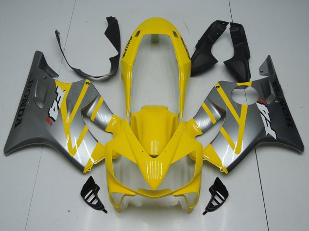 Preisgünstige Honda CBR600 F4i Motorrad Verkleidung 2004-2007 - Gelb Silber