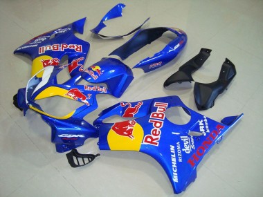 Preisgünstige Honda CBR600 F4i Motorrad Verkleidung 2004-2007 - Blau Gelb Red Bull
