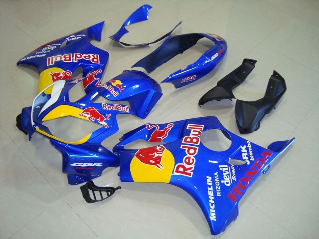 Preisgünstige Honda CBR600 F4i Motorrad Verkleidung 2004-2007 - Blau Gelb Red Bull