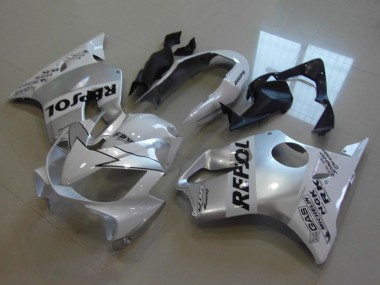 Preisgünstige Honda CBR600 F4i Motorrad Verkleidung 2004-2007 - Weiss Silber Schwarz Repsol