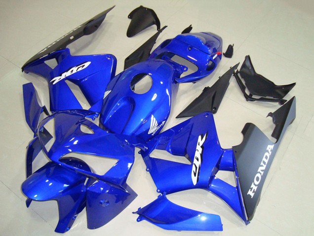 Preisgünstige Honda CBR600RR Motorrad Verkleidung 2005-2006 - Blau Schwarz Weiss Aufkleber
