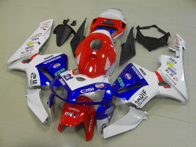 Preisgünstige Honda CBR600RR Motorrad Verkleidung 2005-2006 - Weiss Rot Blau Madif