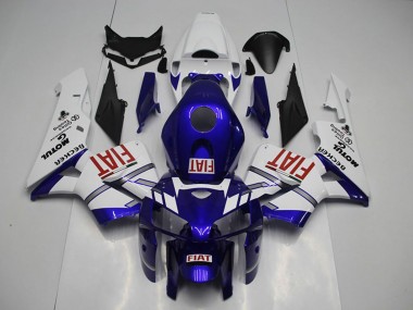Preisgünstige Honda CBR600RR Motorrad Verkleidung 2005-2006 - Weiss Blau Rot Fiat