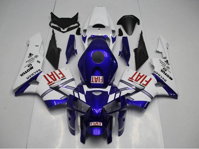 Preisgünstige Honda CBR600RR Motorrad Verkleidung 2005-2006 - Weiss Blau Rot Fiat