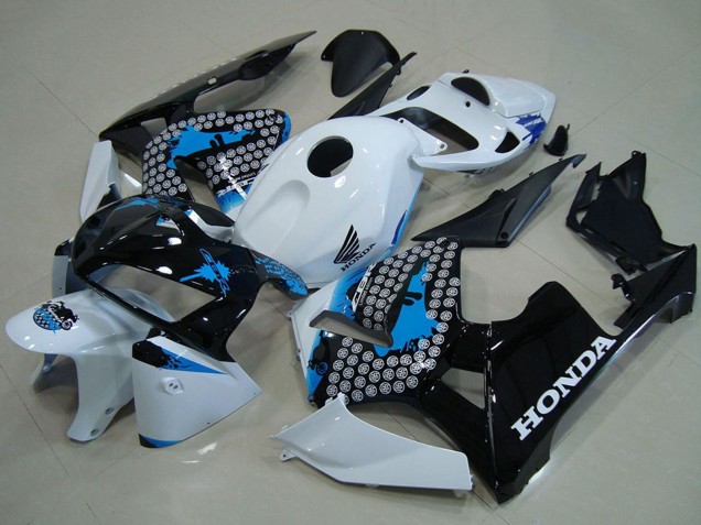 Preisgünstige Honda CBR600RR Motorrad Verkleidung 2005-2006 - Weiss Blau Schwarz