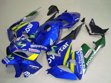 Preisgünstige Honda CBR600RR Motorrad Verkleidung 2005-2006 - Blau Gelb Grun Weiss MoviStar Rot Castrol