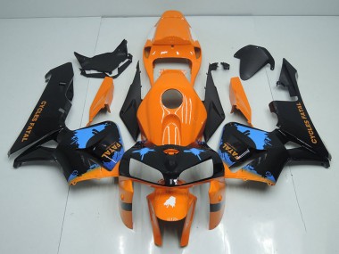 Preisgünstige Honda CBR600RR Motorrad Verkleidung 2005-2006 - Orange Blau Schwarz