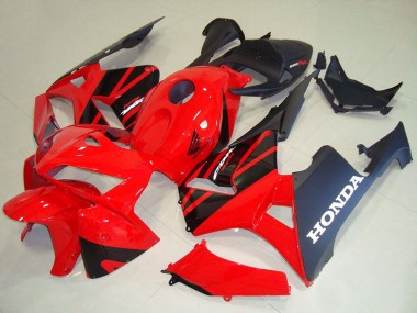 Preisgünstige Honda CBR600RR Motorrad Verkleidung Kit 2005-2006 - Rot Schwarz