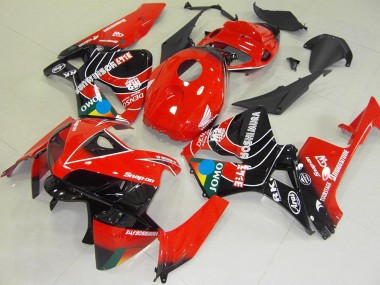 Preisgünstige Honda CBR600RR Motorrad Verkleidung 2005-2006 - Rot Blau Gelb Glanzendes Schwarz JOMO
