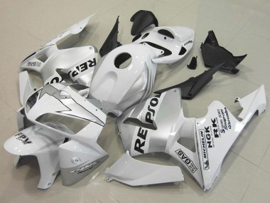 Preisgünstige Honda CBR600RR Motorrad Verkleidung 2005-2006 - Weiss Silber Schwarz Repsol