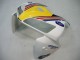 Preisgünstige Honda CBR600RR Motorrad Verkleidung 2005-2006 - Blau Weiss Gelb Rothmans