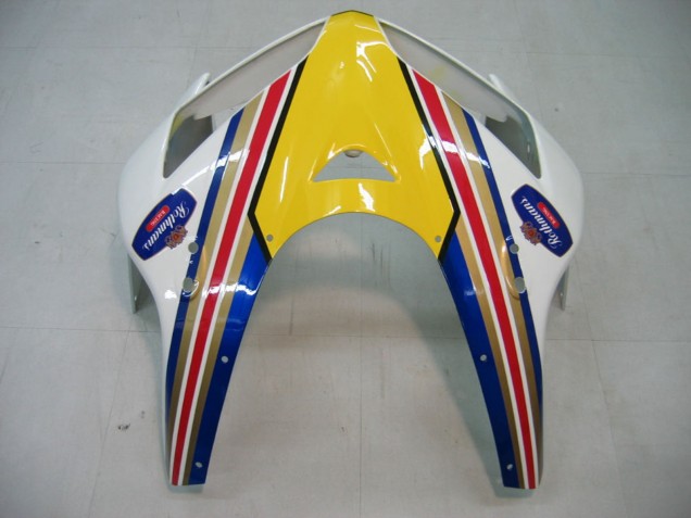 Preisgünstige Honda CBR600RR Motorrad Verkleidung 2005-2006 - Blau Weiss Gelb Rothmans