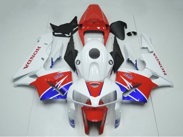 Preisgünstige Honda CBR600RR Motorrad Verkleidung Kit 2005-2006 - Weiss Rot Blau HRC
